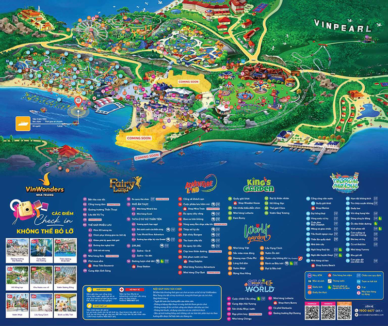 Bản đồ VinWonders Nha Trang