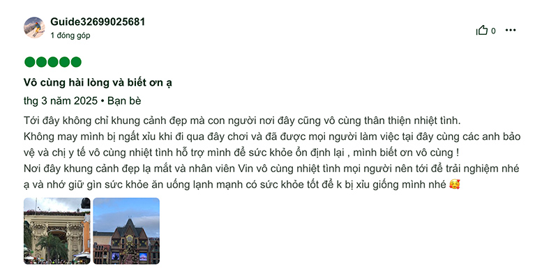 Du khách Review trải nghiệm tại VinWonders Nha Trang