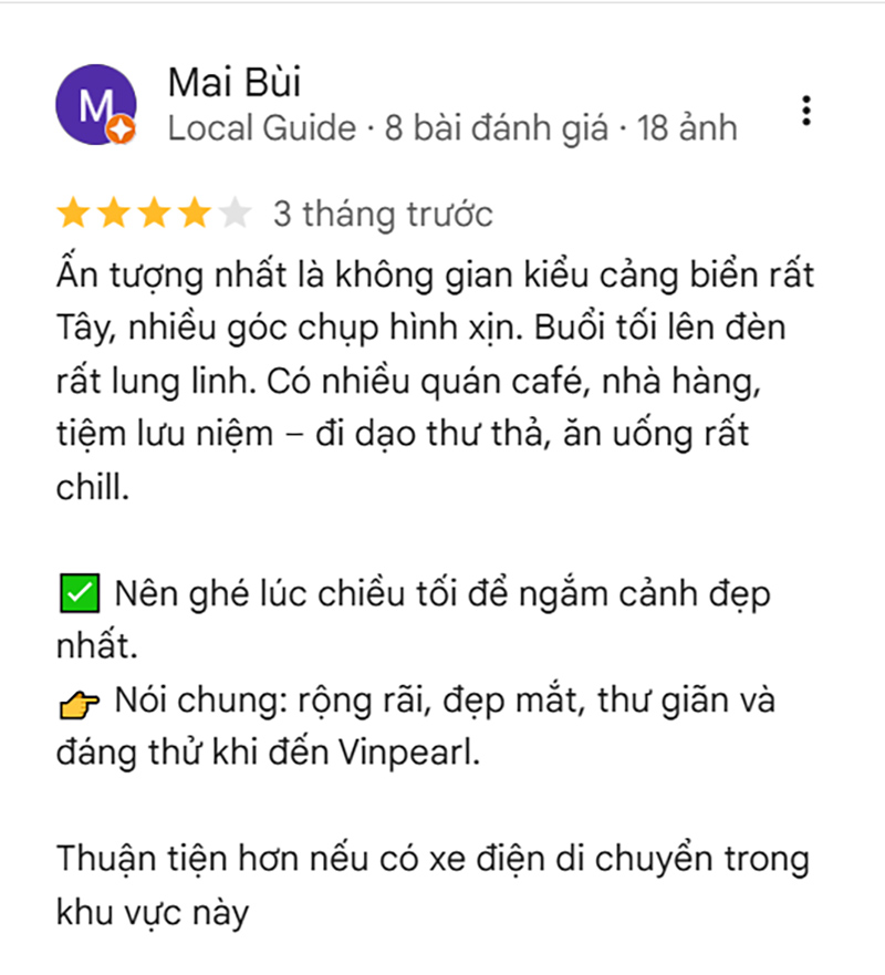 Du khách Review Vinpearl Harbour Nha Trang